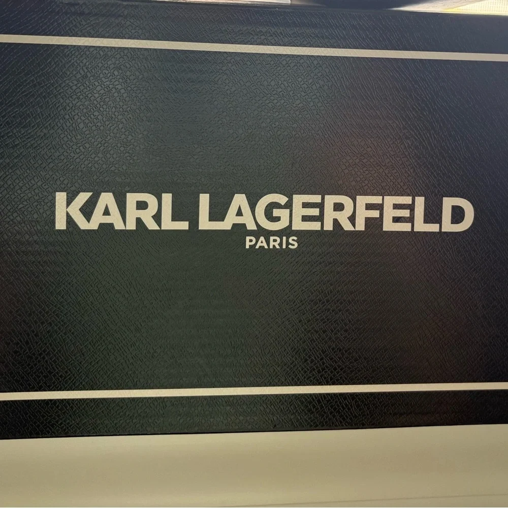 New Karl Lagerfeld Nelia Patent leather Loafers - Picture 6 of 9